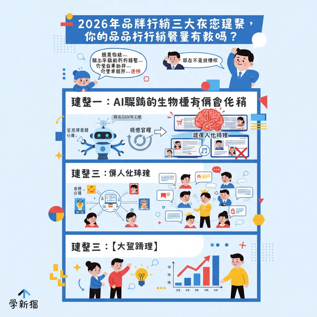 2026年品牌行銷的三大核心趨勢，你的品牌行銷課程有教嗎？